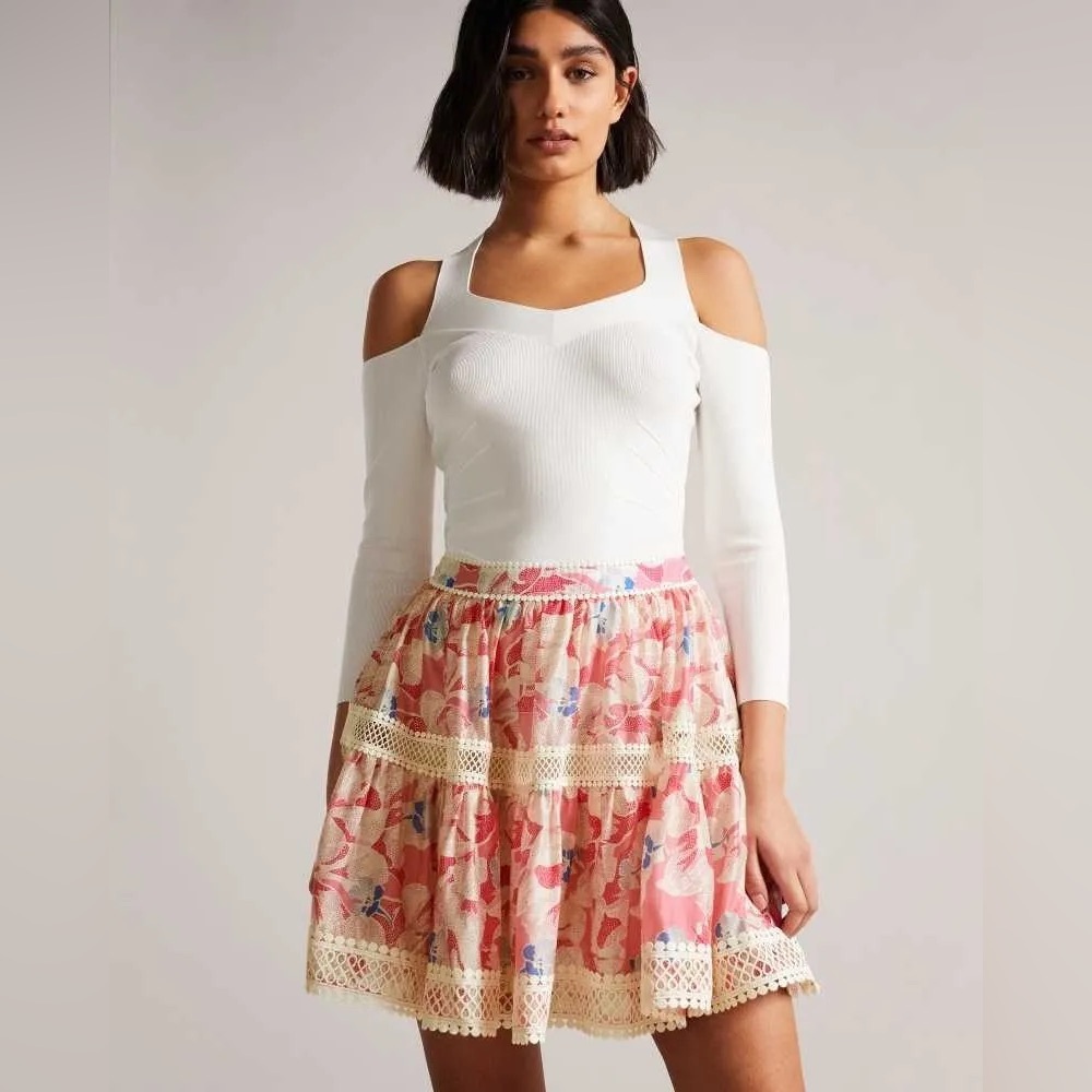 Floral Pink Skirt